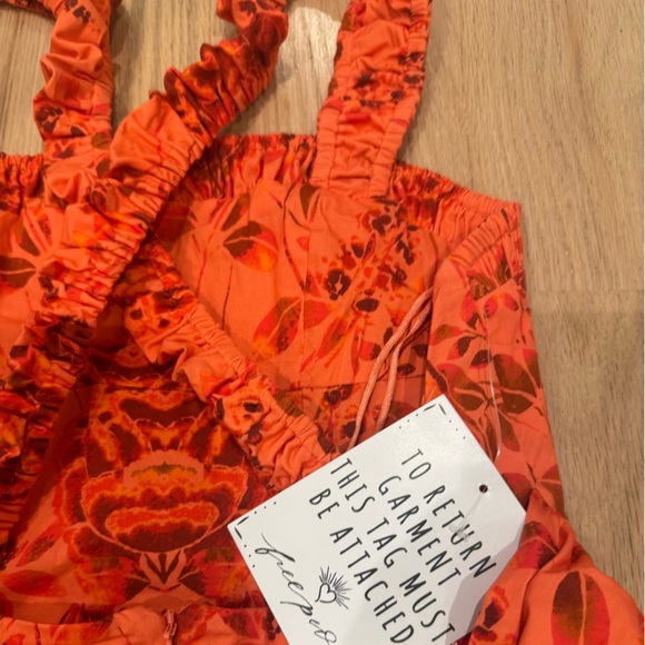 Free People Matilde Coral Mini Dress NWT - Picture 5 of 5